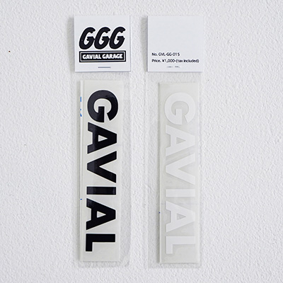 GAVIAL GARAGE GVL-GG-15 CUTTING STICKER GAVIAL BLACK/WHITE
