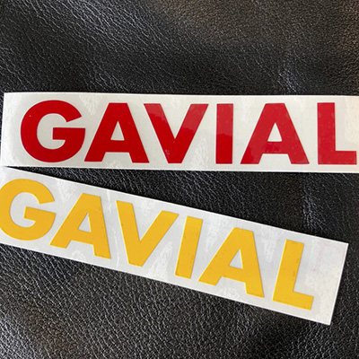 GAVIAL GARAGE GVL-GG-23 CUTTING STICKER GAVIAL RED/YELLOW
