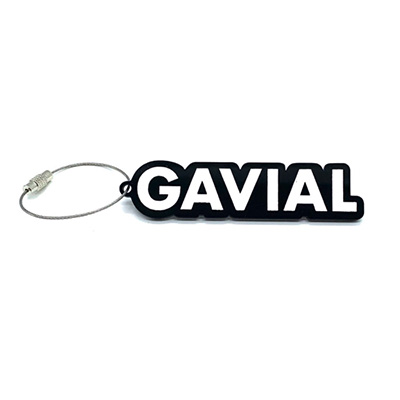 GAVIAL GARAGE GVL-GG-36 ACRYLIC KEY CHARM BLACK/WHITE