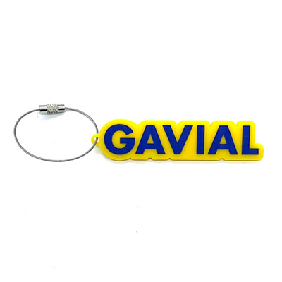 GAVIAL GARAGE GVL-GG-36 ACRYLIC KEY CHARM YELLOW/BLUE