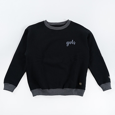 GAVIAL HEAVY WEIGHT PULOVER SWEAT 2TONE BLACK