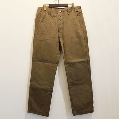 LOST CONTROL L18A2-3025 CHINO WIDE PANTS ASH BROWN