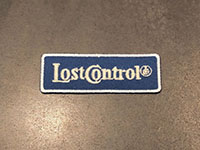 LOST CONTROL L19S1-8042 EMBROIDARY PATCH CTNT BLUE
