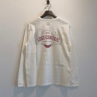 LOST CONTROL L18A2-1002 GRAPHIC LS TEE WHITE