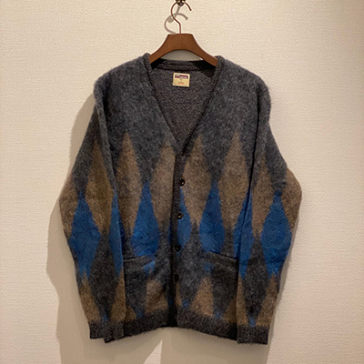 LOST CONTROL L19A2-7028 MOHAIR CARDIGAN GRAY BASE