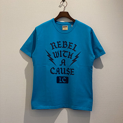 LOST CONTROL L19W3-1001 PRINT S/S TEE TURQUOISE