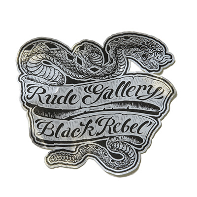 RUDE GALLERY BLACK REBEL BR3759 ATTLE SNAKE STICKER