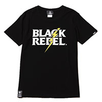 RUDE GALLERY BLACK REBEL BR2719 REBELS LIGHTNING TEE BLACK