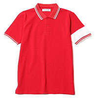 RUDE GALLERY 68368 POLO SHIRT ARM LINE RED