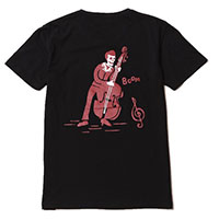 RUDE GALLERY 68429 DEADLY DANCE PARTY TEE BASS BLACK