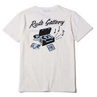 RUDE GALLERY 68434 DEADLY DANCE PARTY TEE CALLING WHITE