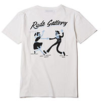 RUDE GALLERY 68436 DEADLY DANCE PARTY TEE DANCE WHITE