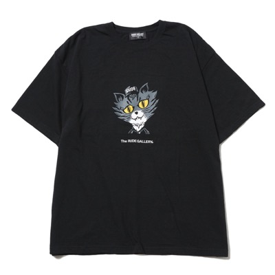 RUDE GALLERY BLACK CAT TEE BLACK
