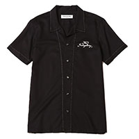 RUDE GALLERY 68439 CHANGE OVER BOWLING SHIRT BLACK/BLACK