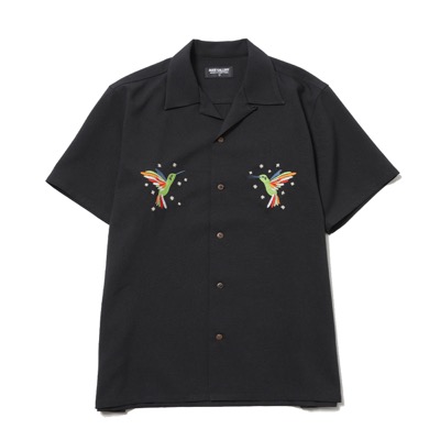 RUDE GALLERY HUMMING BIRD SHIRT BLACK